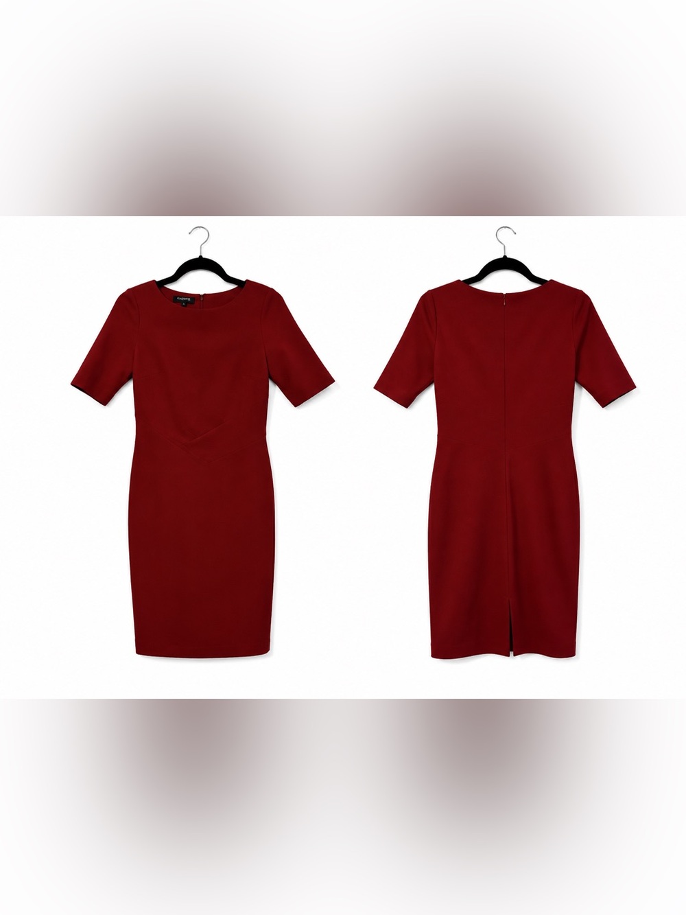 Lafayette 148 New York Short-Sleeve Sheath Dress - Burgundy